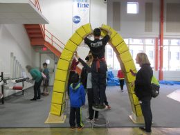 Child Playing With Lancster Science Factory Exhibit