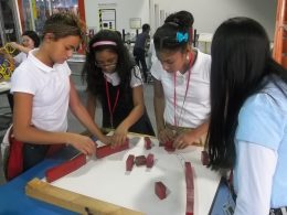 Children Playing with Exhibit at Lancaster Science Factory
