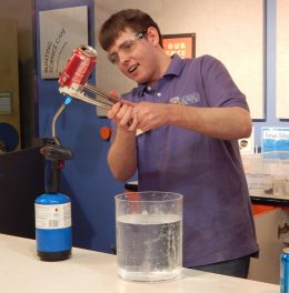 Boy Doing Experiment