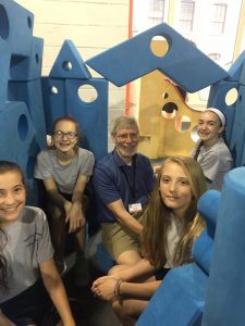 Children inside Playhouse