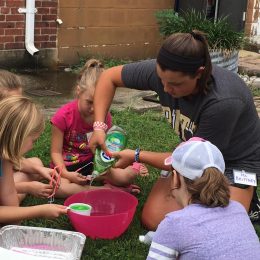 Children Making Bubbles
