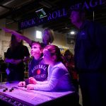 Children on Rock and Roll Staying Playing With Lights
