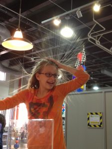 Girl With Static Electricity Hair