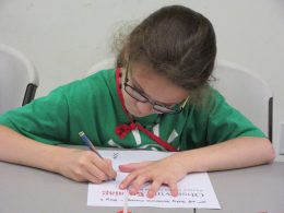 Girl Writing Letter