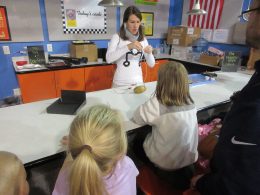 Children at Science Cafe