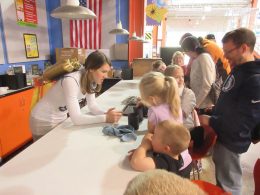 Children at Science Cafe