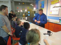 Children at Science Cafe