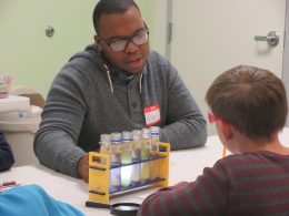 Children Learning With Test Tubes