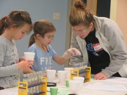 Children Learning With Test Tubes