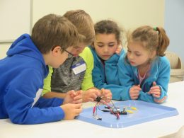 Children Playing With Kinex