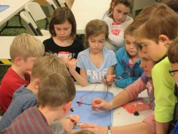 Children Playing With Kinex