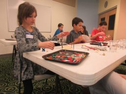 Children Playing With Kinex