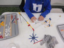 Children Playing With Kinex