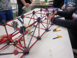 Children Playing With Kinex