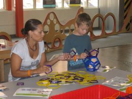 Boy Playing With Magformers