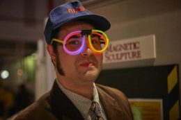 Man With Glowing Glasses